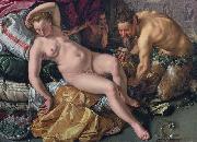 Hendrick Goltzius Jupiter besluipt de slapende Antiope in de gedaante van een satyr. Spain oil painting artist